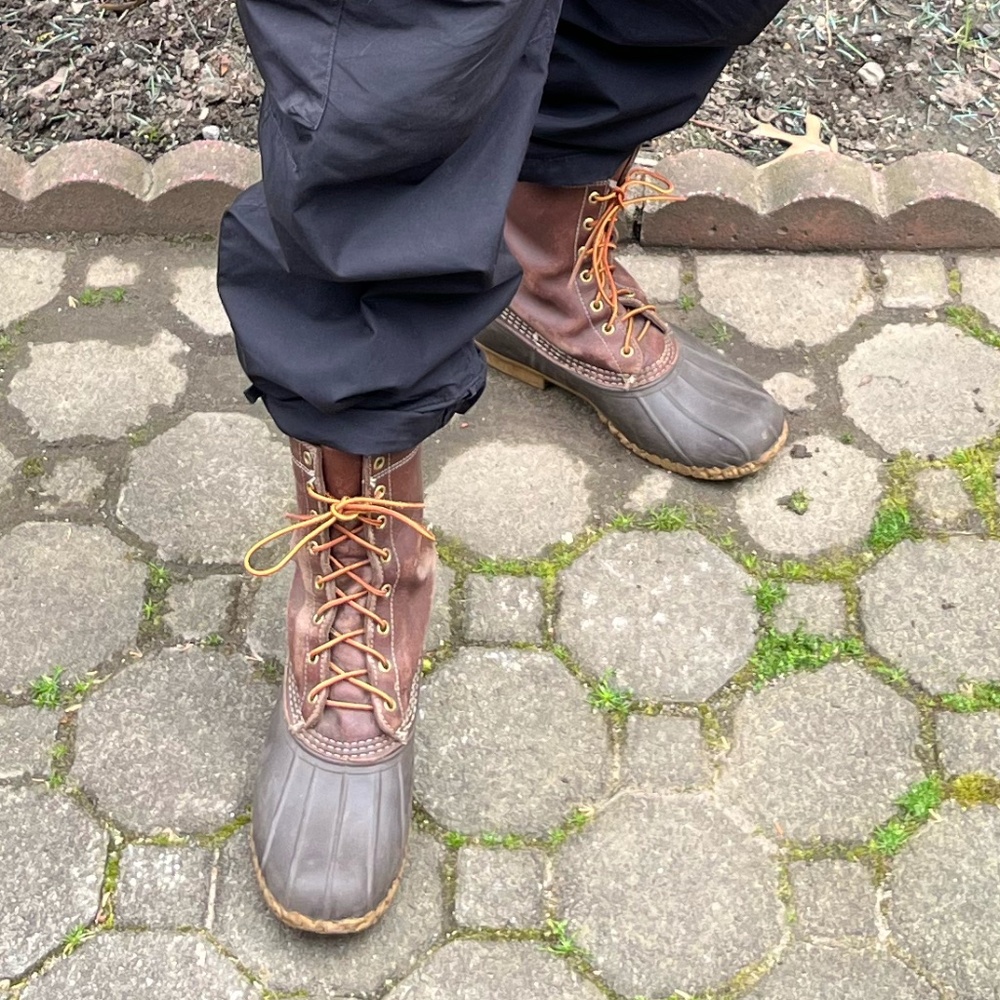 LL Bean Men's Bean Boots, Brown and Waterproof